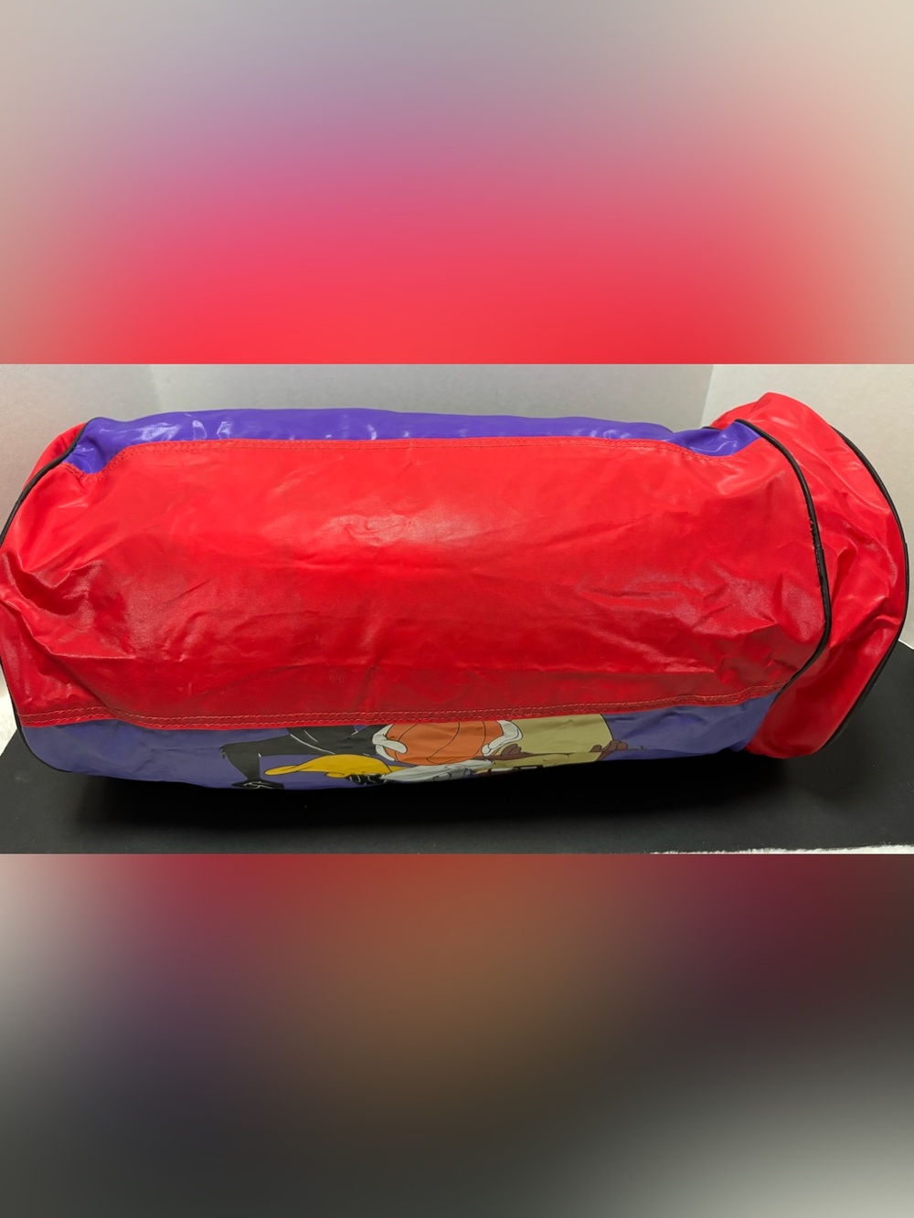 Vintage 1993 Looney Tunes All Stars Basketball Duffle Bag 90s - Picture 7 of 16
